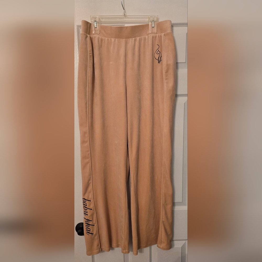Baby Phat Forever21 Plus Y2k Velour Wide Leg Track Pants